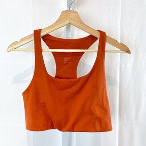 Girlfriend Collective Racerback Sports Bra Orange Size M